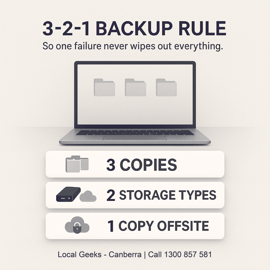 Complete data backup guide and tips for small businesses and Canberra homes