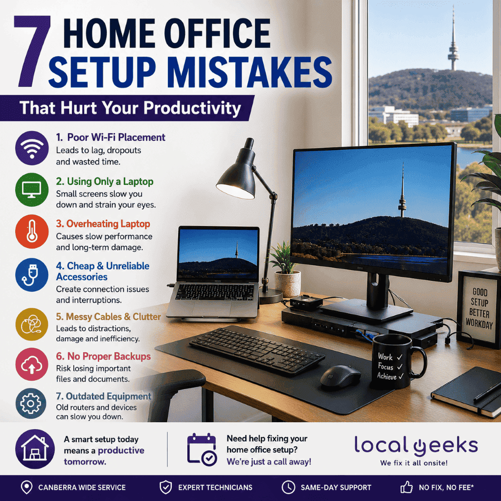7 Home Office Setup Mistakes that Hurt Productivity